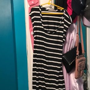 Open lower back hi-low dress